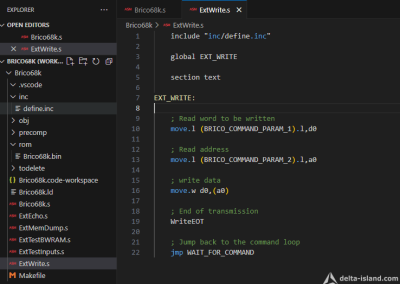 Voilà le code