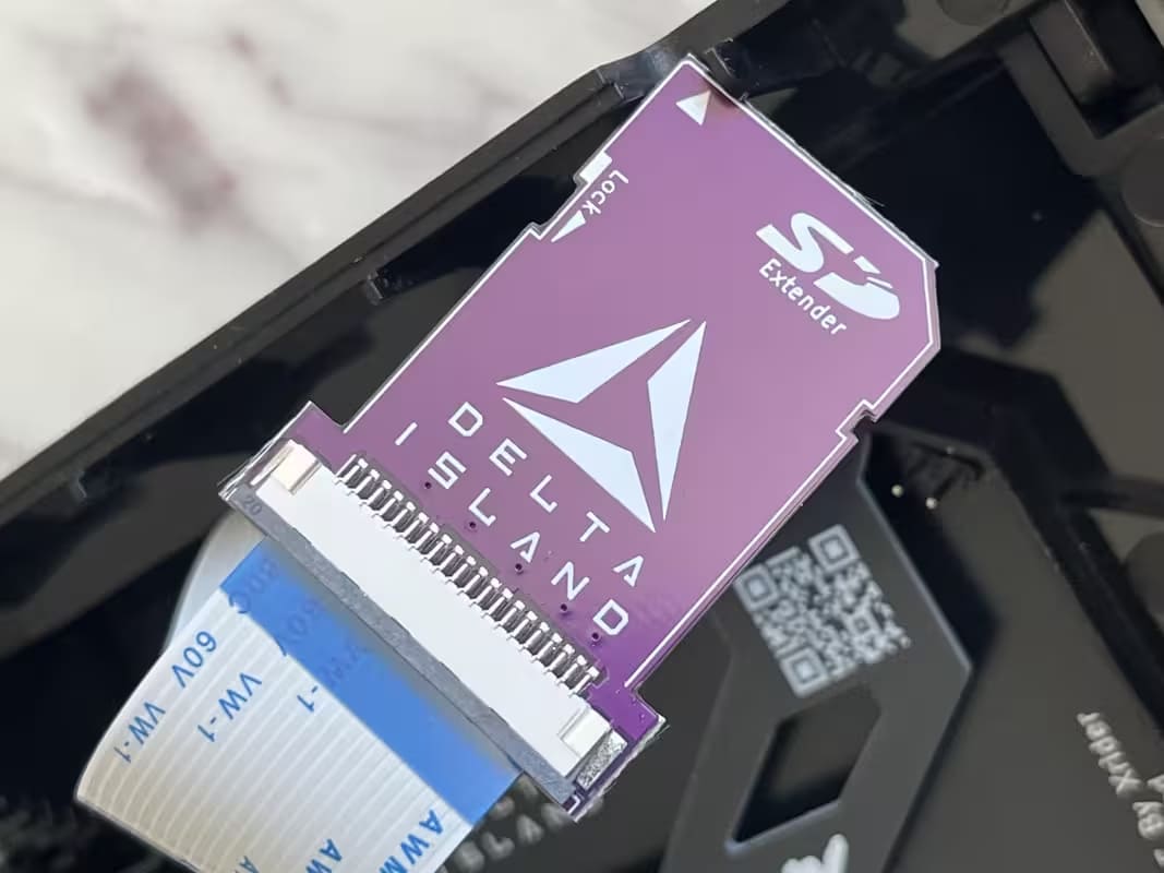 SD card insertion – step 1