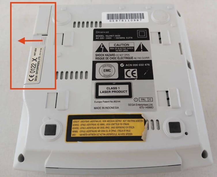 Removing the Dreamcast modem