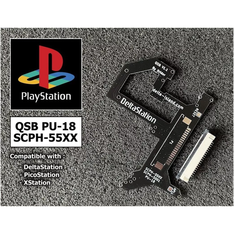Xstation - PicoStation - DeltaStation QSB for PlayStation PS1 console