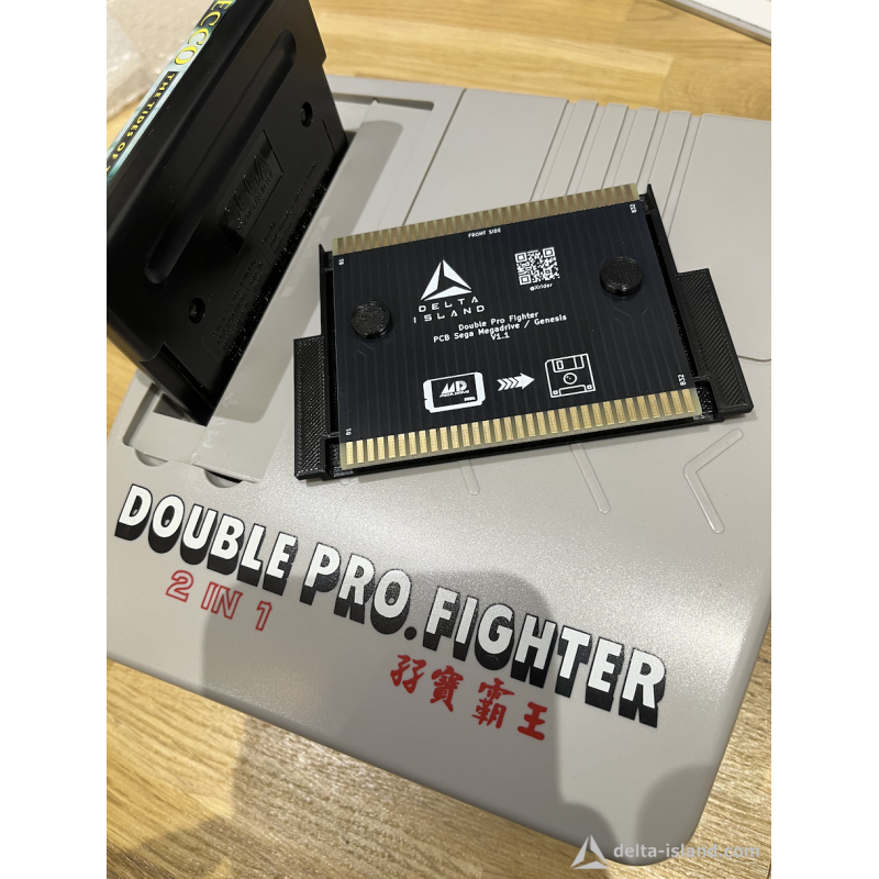 PCB Adaptateur Double Pro Fighter vers Sega Mega Drive / Genesis